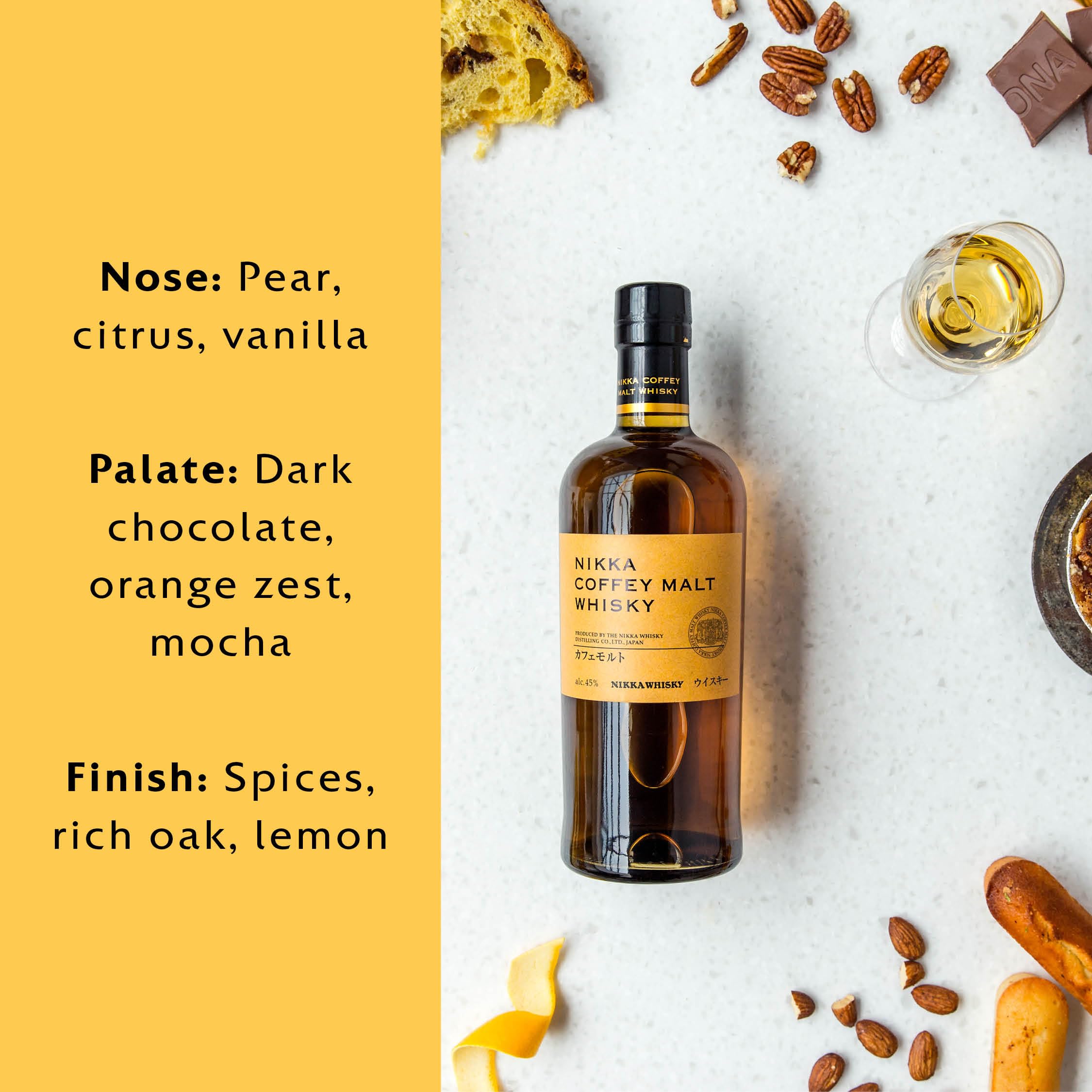 Nikka Coffey Malt Japanese Whisky | 70cl | 45% | Notes of Dark